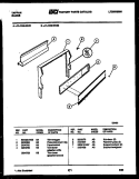 BACKGUARD Diagram and Parts List for 31-1049-23-01  Tappan Range
