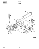 MOTOR Diagram and Parts List for FSE747GCS0  Frigidaire Dryer