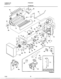 ICE MAKER Diagram and Parts List for FRS26ZNHB5  Frigidaire Refrigerator