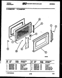 DOOR PARTS Diagram and Parts List for 56-2359-10-16  Tappan Microwave