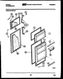 DOOR PARTS Diagram and Parts List for 95-1587-45-04  Tappan Refrigerator