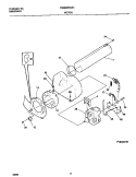 P16M0019 MOTOR, BLOWER Diagram and Parts List for FDGB55RGS1  Frigidaire Dryer