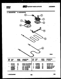 BROILER PARTS Diagram and Parts List for CEC1M1WTAB  Gibson Range