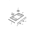TOP, CONTROL PANEL Diagram and Parts List for GF970HXW0  Frigidaire Wall Oven