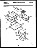SHELVES AND SUPPORTS Diagram and Parts List for FPEM18FL1  Frigidaire Refrigerator