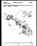 BLOWER AND DRIVE PARTS Diagram and Parts List for 47-2151-00-01  Tappan Dryer