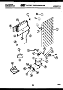 SYSTEM AND AUTOMATIC DEFROST PARTS Diagram and Parts List for TPK140EN0D  Kelvinator Refrigerator