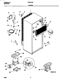 SYSTEM Diagram and Parts List for FRT21ILRGW0  Frigidaire Refrigerator