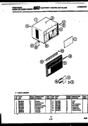 CABINET PARTS Diagram and Parts List for A06LE3E1  Frigidaire Air Conditioner