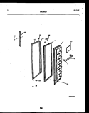 FREEZER DOOR PARTS Diagram and Parts List for RS22F5WX1B  Gibson Refrigerator