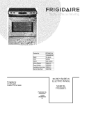 COVER Diagram and Parts List for FFES3027LSA  Frigidaire Range