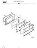 DOOR Diagram and Parts List for MEF352SEDA  Frigidaire Range
