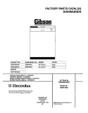 COVER Diagram and Parts List for GDB742RJS3  Gibson Dishwasher