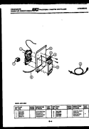 ELECTRICAL PARTS Diagram and Parts List for A07LH8E2  Frigidaire Air Conditioner