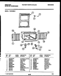 WINDOW MOUNTING PARTS Diagram and Parts List for FAS183S2A1  Frigidaire Air Conditioner