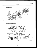 ICE MAKER AND INSTALLATION PARTS Diagram and Parts List for RT215SCH0  Frigidaire Refrigerator