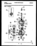 TRANSMISSION PARTS Diagram and Parts List for EL27M6WAFB  Gibson Washer Dryer Combo