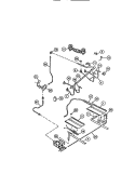 BURNERS Diagram and Parts List for CGC4S8DXC  Gibson Range