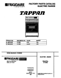 COVER Diagram and Parts List for 31-2852-23-03  Tappan Range