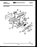 BACKGUARD Diagram and Parts List for REGC39BNW2  Frigidaire Range