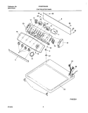 CONTROL PANEL Diagram and Parts List for CRGR7900AS0  Frigidaire Dryer