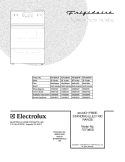 COVER Diagram and Parts List for FEF365BWG  Frigidaire Range