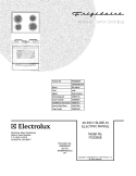COVER Diagram and Parts List for FES355ESF  Frigidaire Range
