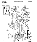 CABINET, TOP PANEL, BASE Diagram and Parts List for FWX223LBS1  Frigidaire Washer
