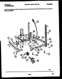 POWER DRY AND MOTOR PARTS Diagram and Parts List for DW1805KW4  Frigidaire Dishwasher