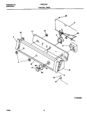CONTROL PANEL Diagram and Parts List for FWS235RFS0  Frigidaire Washer