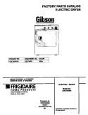 COVER Diagram and Parts List for GSE746RHS0  Gibson Dryer