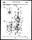 TRANSMISSION PARTS Diagram and Parts List for 46-2151-23-01  Tappan Washer