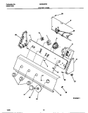 CONTROL PANEL Diagram and Parts List for GWS645RBS1  Gibson Washer