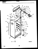 CABINET PARTS Diagram and Parts List for TPK180HN2W  Kelvinator Refrigerator