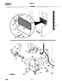 SYSTEM Diagram and Parts List for F82U14F3W0  Frigidaire Freezer