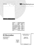 COVER Diagram and Parts List for WDB11NRDB1  Westinghouse Dishwasher