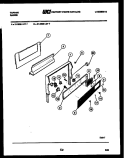 BACKGUARD Diagram and Parts List for 31-2538-23-07  Tappan Range