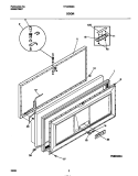 DOOR Diagram and Parts List for TFC23M6EW0  Tappan Freezer