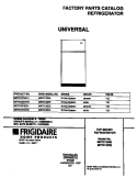 COVER Diagram and Parts List for MRT21NRED1  Frigidaire Refrigerator