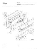 BACKGUARD Diagram and Parts List for FGF368CJSA  Frigidaire Range