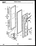 FREEZER DOOR PARTS Diagram and Parts List for TRS24WRAB0  Tappan Refrigerator