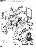 BODY Diagram and Parts List for FGF379WESJ  Frigidaire Range