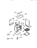 BODY Diagram and Parts List for CGC1M1DXD  Gibson Range