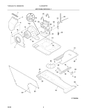 MOTOR/BLOWER/BELT Diagram and Parts List for CLCE500FW4  Crosley Washer Dryer Combo
