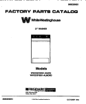 COVER Diagram and Parts List for WWX233YBD1  Frigidaire Washer