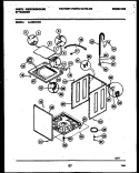 CABINET PARTS Diagram and Parts List for LA450AXD2  Frigidaire Washer