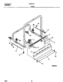 FRAME Diagram and Parts List for MDB421RFR2  Frigidaire Dishwasher