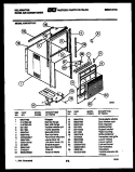 CABINET AND INSTALLATION PARTS Diagram and Parts List for KAK107P1V1  Kelvinator Air Conditioner
