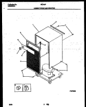 CABINET FRONT AND WRAPPER Diagram and Parts List for MED40P4  Frigidaire Dehumidifier