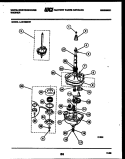 TRANSMISSION PARTS Diagram and Parts List for LA510MXD1  Frigidaire Washer